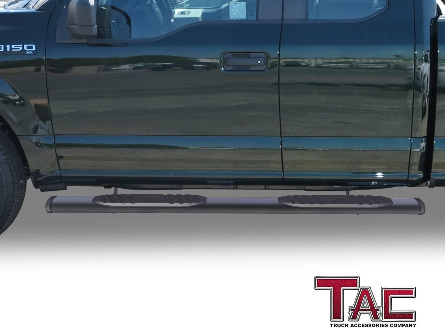 imageTAC Arrow Side Steps Running Boards Compatible with 20152025 Ford F150 Super Cab  20172025 F250350450550 Super Duty Super Cab Truck Pickup 5 Aluminum Nerf Bars5 inch