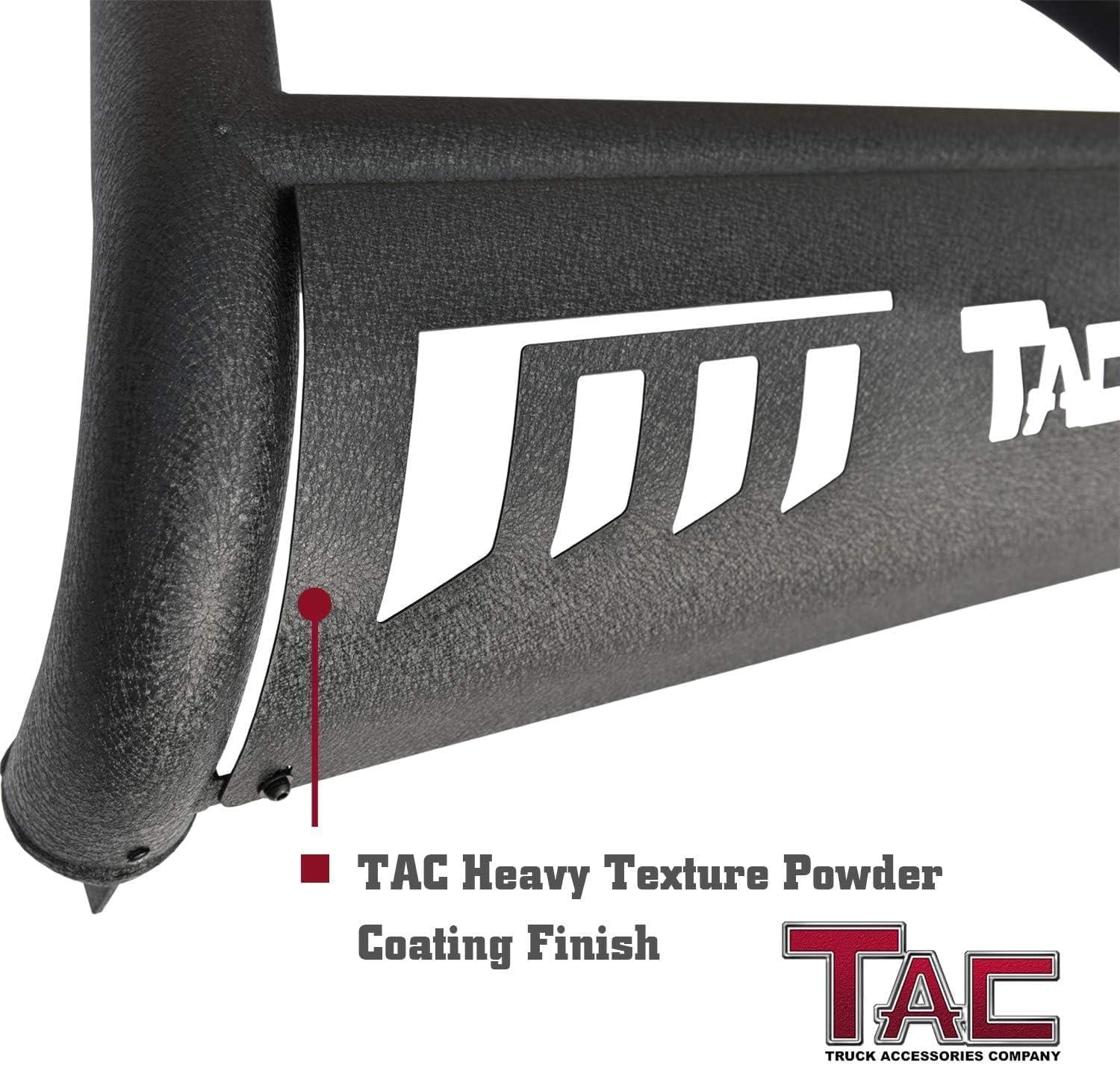 imageTAC Bull Bar 3 Texture Black Fit 20212025 Ford Bronco SUV Front Bumper Grille Guard Brush Guard Off Road AccessoriesHeavy Texture