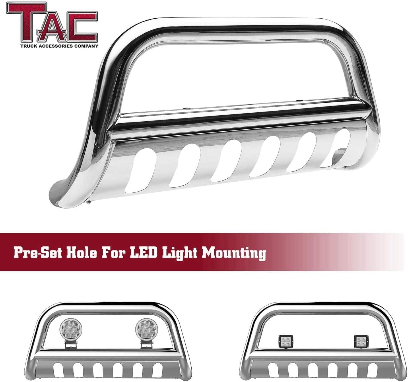 imageTAC Bull Bar Compatible with 20222025 Nissan Frontier Pickup Truck 3 Stainless Steel Front Bumper Grille Guard Brush GuardTubular Style Polish