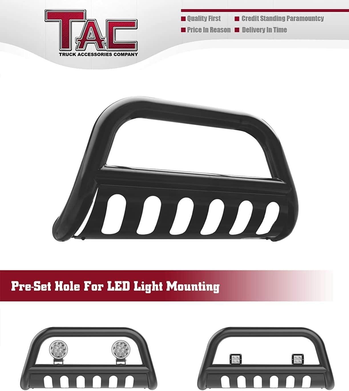 imageTAC Bull Bar Fits 20042025 Ford F150 Exclude Heritage EditionAll F150 Raptor models20202022 Diesel Models20222025 F150 Lightning EV20032017 Expedition 3quot SUV Black Bumper Guardblack powdercoated