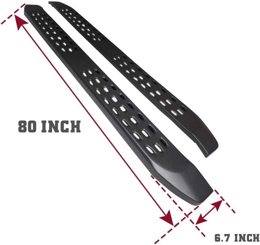 imageTAC Gen5 4quotDrop Running Boards Compatible with 20052023 Toyota Tacoma Double Cab Side Steps Nerf Bars  Pickup Truck OffRoad Exterior Accessories  Fine Texture Black 2pcsFrigate