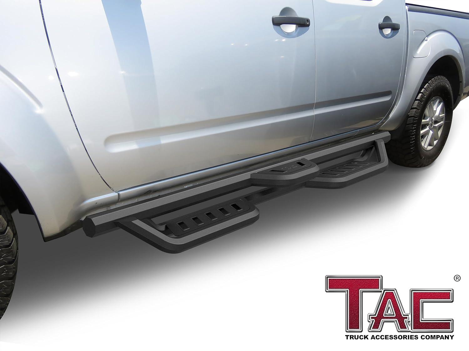 imageTAC Gen5HD Running Boards WT 4quotDrop Compatible with 20052025 Nissan Frontier Crew Cab Truck Side Steps Nerf Bar TwoStair 2 pcs