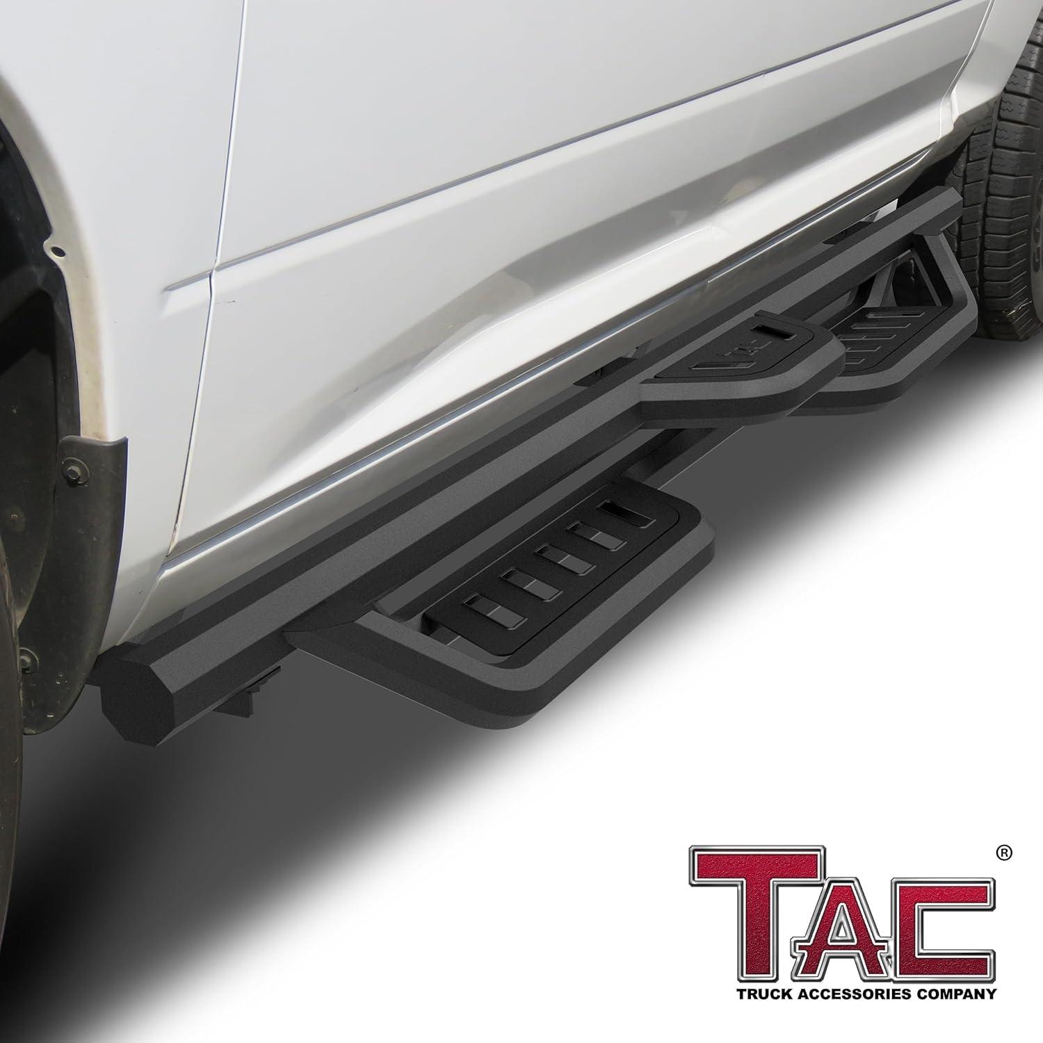 imageTAC Gen5HD Running Boards WT 4quotDrop Compatible with 20092018 Ram1500 Crew Cab 20102025 Ram2500350045005500 Crew CabExcl Chassis Cab Diesel Models Truck Side Steps Nerf Bar TwoStair