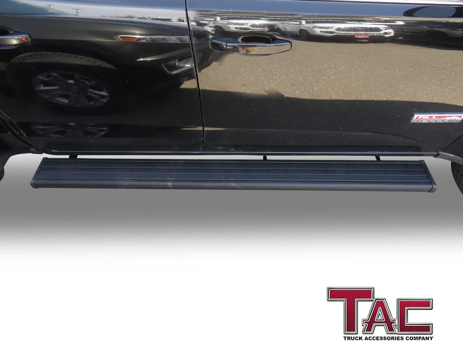 imageTAC Gen5HD Running Boards WT 4quotDrop Compatible with 20152025 Chevy ColoradoGMC Canyon Crew Cab Truck Side Steps Nerf Bar TwoStair 2 pcsRunning Boards