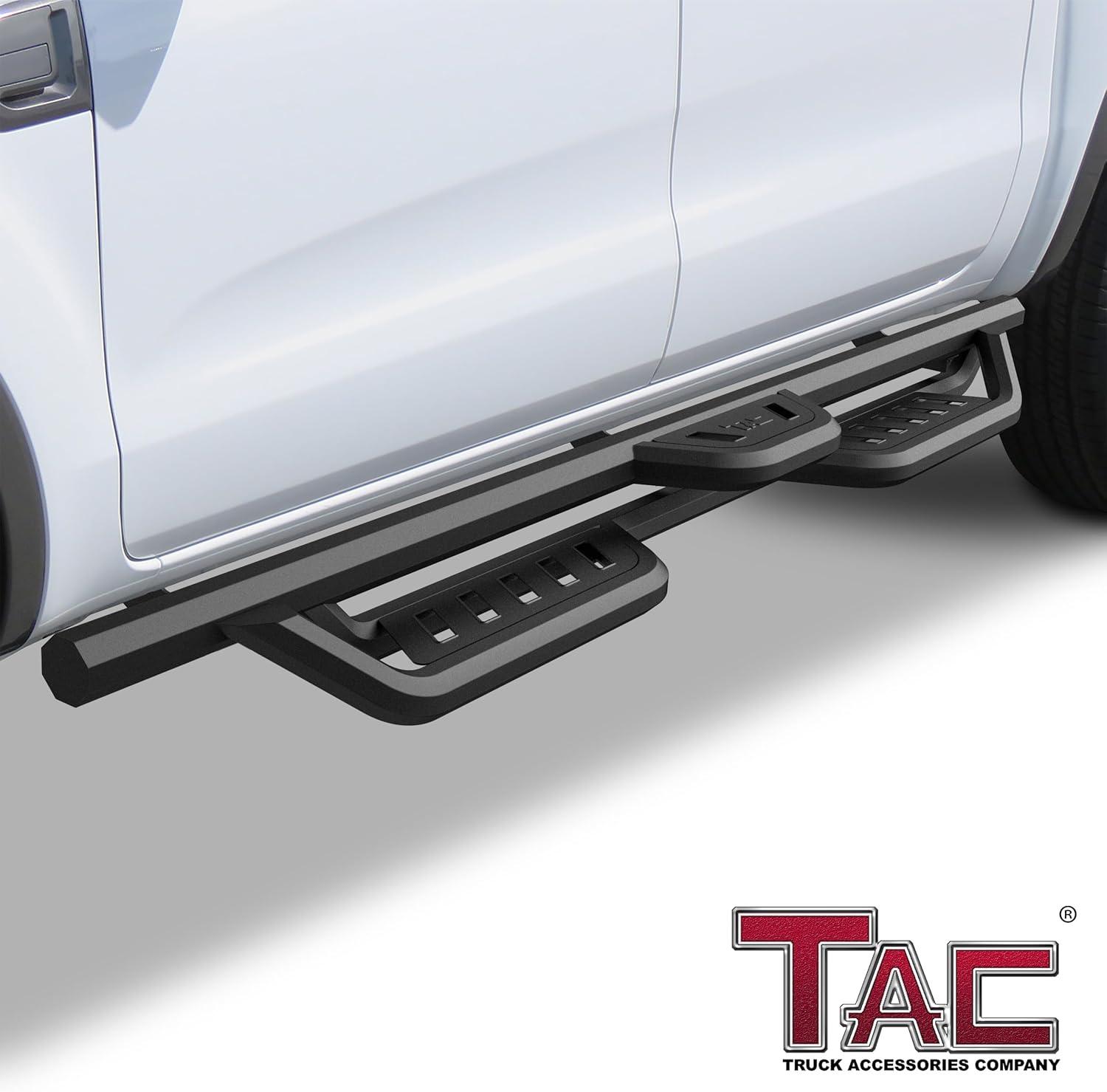 imageTAC Gen5HD Running Boards WT 4quotDrop Compatible with 20192025 Ford Ranger Supercrew Cab Truck Side Steps Nerf Bar TwoStair 2 pcs