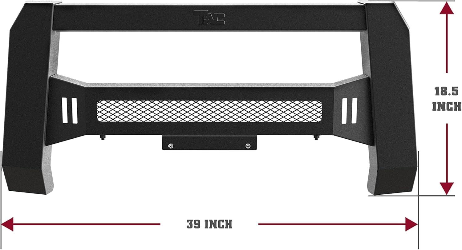 imageTAC Modular Bull Bar Compatible with 20052021 Nissan Frontier  20052015 Xterra  20052007 Pathfinder Truck Pickup Predator Mesh Version  Patent No US 10315599 B2Modular with Mesh