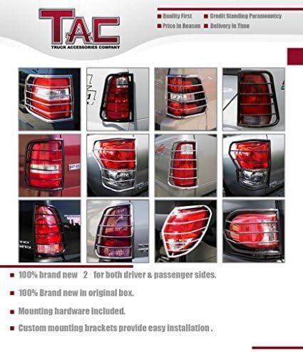 imageTAC Rear Tail Light Guards Cover Protector Compatible with 20092014 Ford F150 PickUp TLG BLACK Taillight  1 Pair