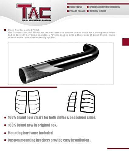 imageTAC Rear Tail Light Guards Cover Protector Compatible with 20092014 Ford F150 PickUp TLG BLACK Taillight  1 Pair