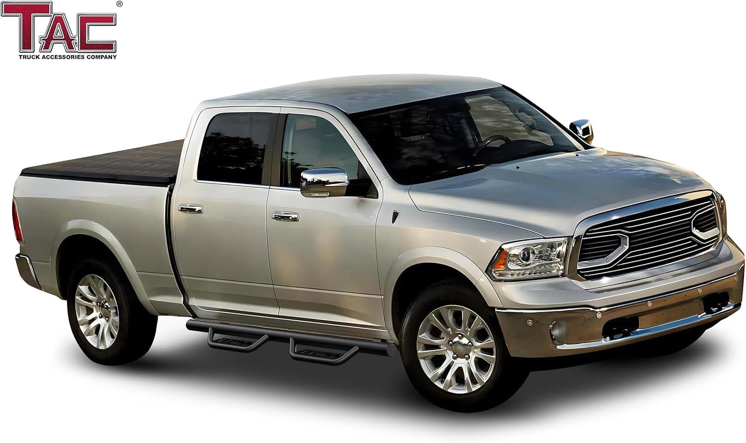 imageTAC Running Boards Compatible with 20092018 RAM1500 Crew Cab  20192024 RAM1500 Classic  20102025 RAM25003500 Crew Cab  4quot Drop Side Steps Nerf Bars Pickup Truck Accessories