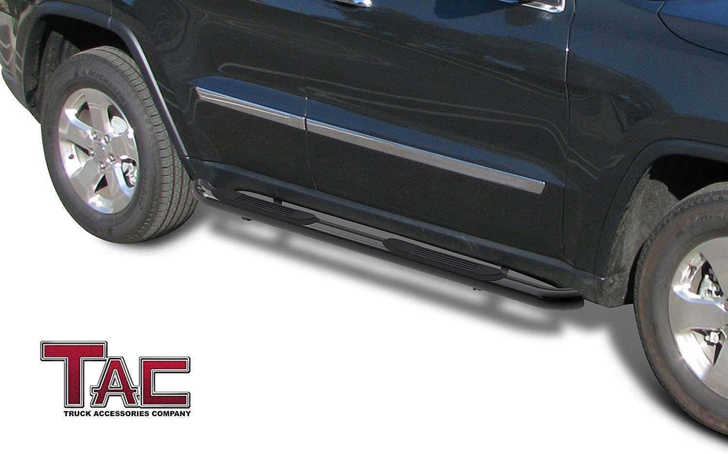 imageTAC Side Steps Compatible with 20052025 Nissan Frontier King Cab20052012 Suzuki Equator Extra Cab Pickup Truck 3quot Black Side Bars Nerf Bars Step Rails Running Boards Off Road Exterior Accessories