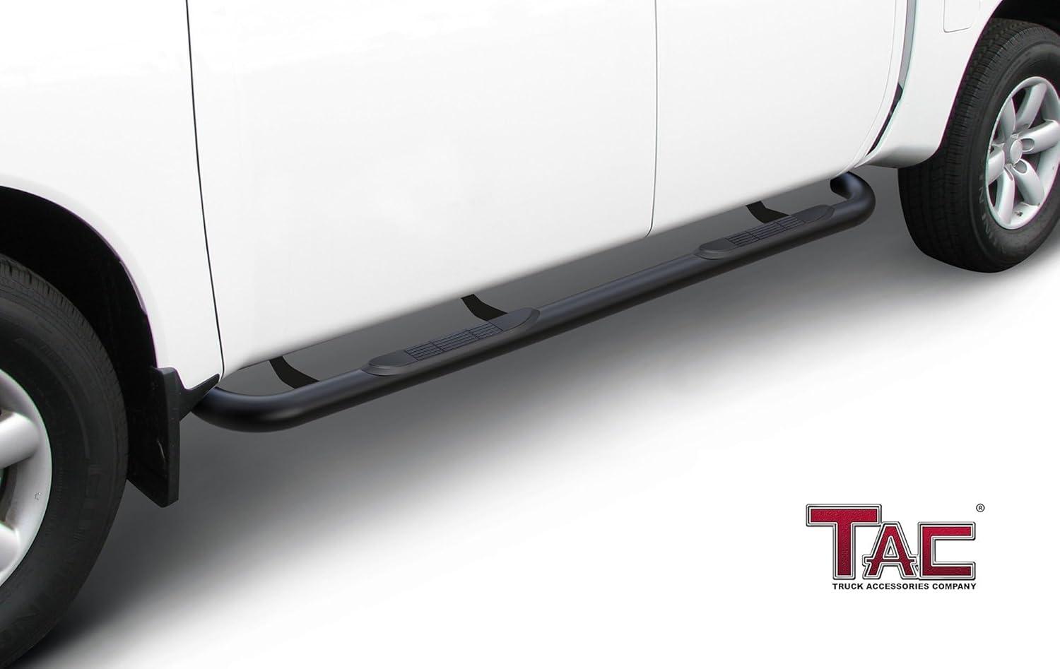 imageTAC Side Steps Compatible with 20072010 Ford Explorer Sport Trac Pickup Truck 3quot Black Side Bars Nerf Bars Step Rails Running Boards Off Road Exterior Accessories 2 Pieces