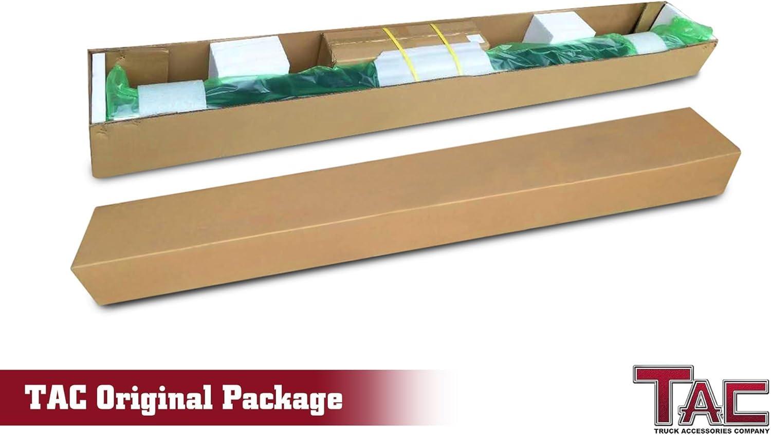 imageTAC Side Steps Fit 20152024 Ford F150 SuperCrew Cab ampamp 20222024 F150 Lightning EV 20172024 F250350450550 Super Duty Crew Cab Truck Pickup 3quot Stainless Steel Side Nerf Bars 2pcsGloss Black