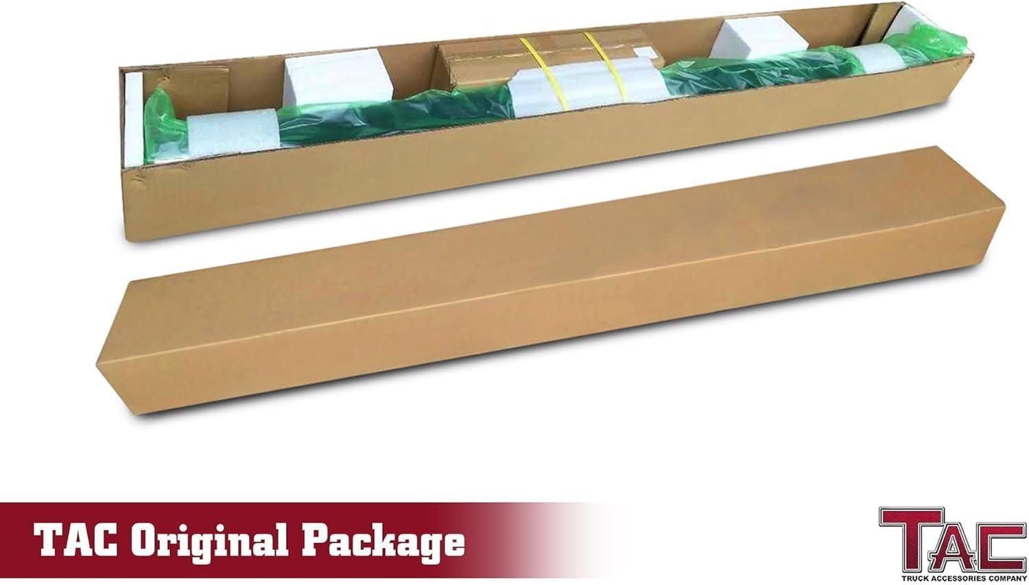 imageTAC Side Steps Fit 20152025 Ford F150 SuperCrew Cab ampamp 20222025 F150 Lightning EV 20172025 F250350450550 Super Duty Crew Cab Truck Pickup 3quot Black Nerf Bars Running Boards 2PcsStainless Steel