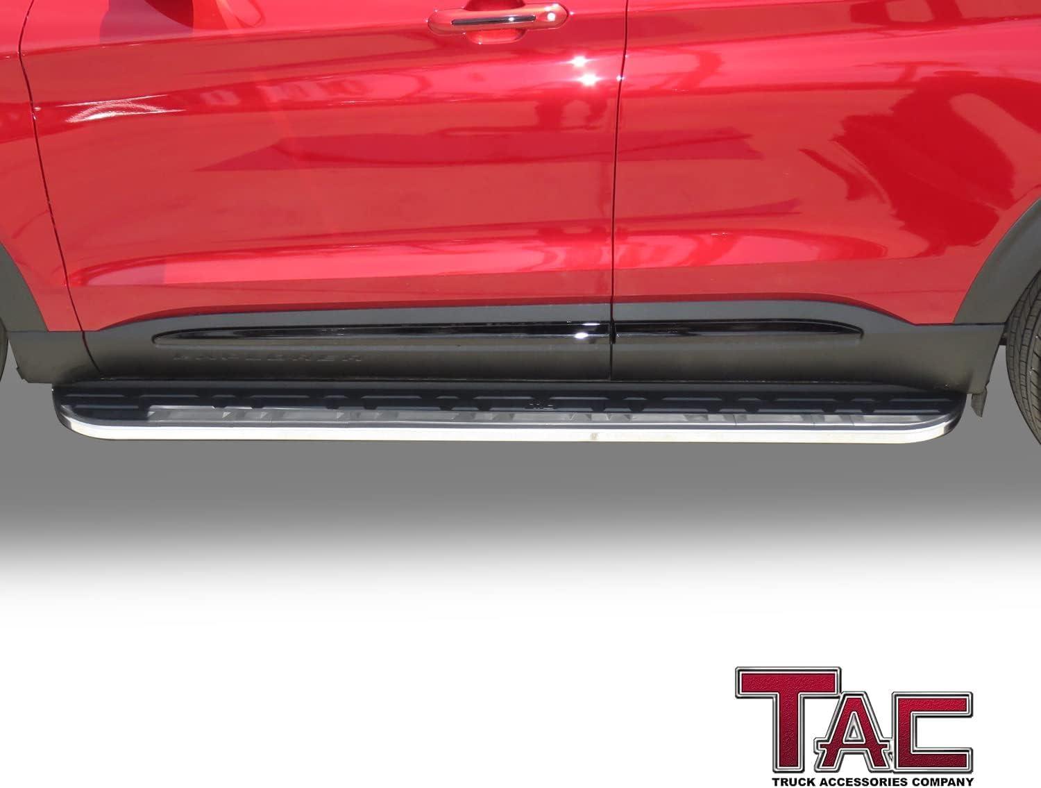 imageTAC Side Steps Fit 20202025 Ford Explorer SUV 55 Aluminum Black Side Bars Step Rails Nerf Bars Running Boards Off Road Automotive Exterior Accessories 2 Pieces Running BoardsCobra Running Boards