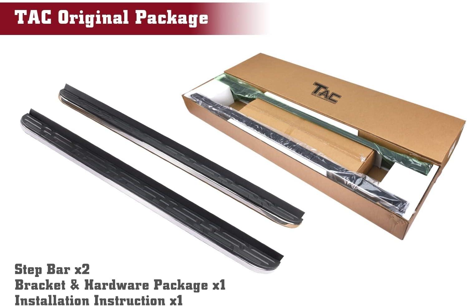 imageTAC Side Steps Fit 20202025 Ford Explorer SUV 55 Aluminum Black Side Bars Step Rails Nerf Bars Running Boards Off Road Automotive Exterior Accessories 2 Pieces Running BoardsCobra Running Boards