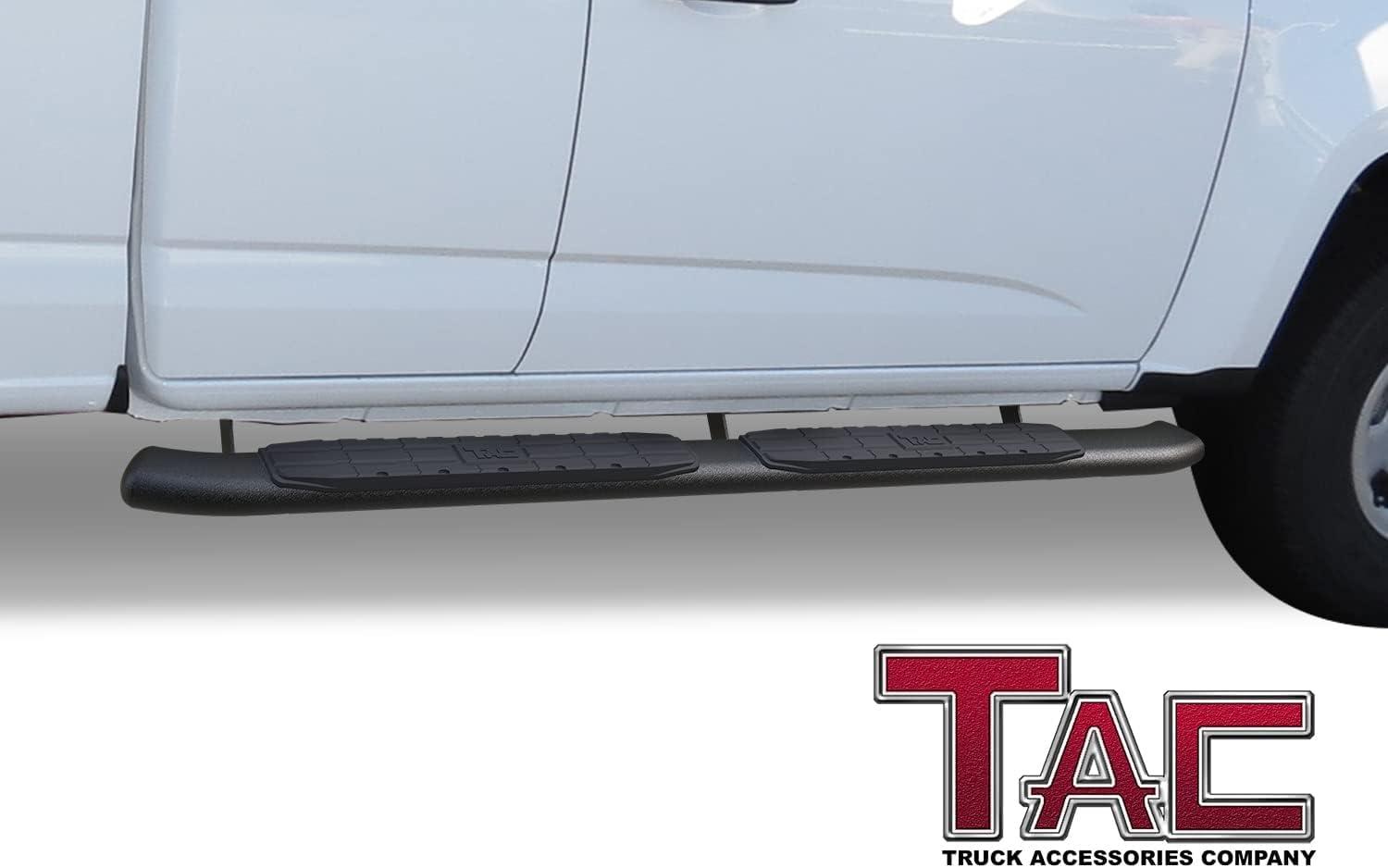 imageTAC Side Steps Running Boards Compatible with 20152022 Chevy ColoradoGMC Canyon Extended Cab Truck Pickup 425quot Texture Black Side Bars Nerf Bars Off Road Accessories 2pcs