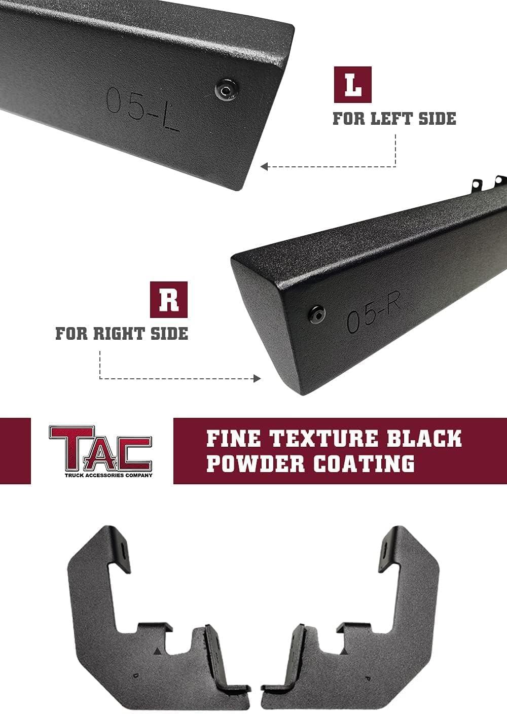 imageTAC Sidewinder Running Boards Fit 20152025 Chevy ColoradoGMC Canyon Crew Cab 4 Drop Side Step Nerf Bar Rocker Slider Pickup Truck Exterior Accessories 2pcs