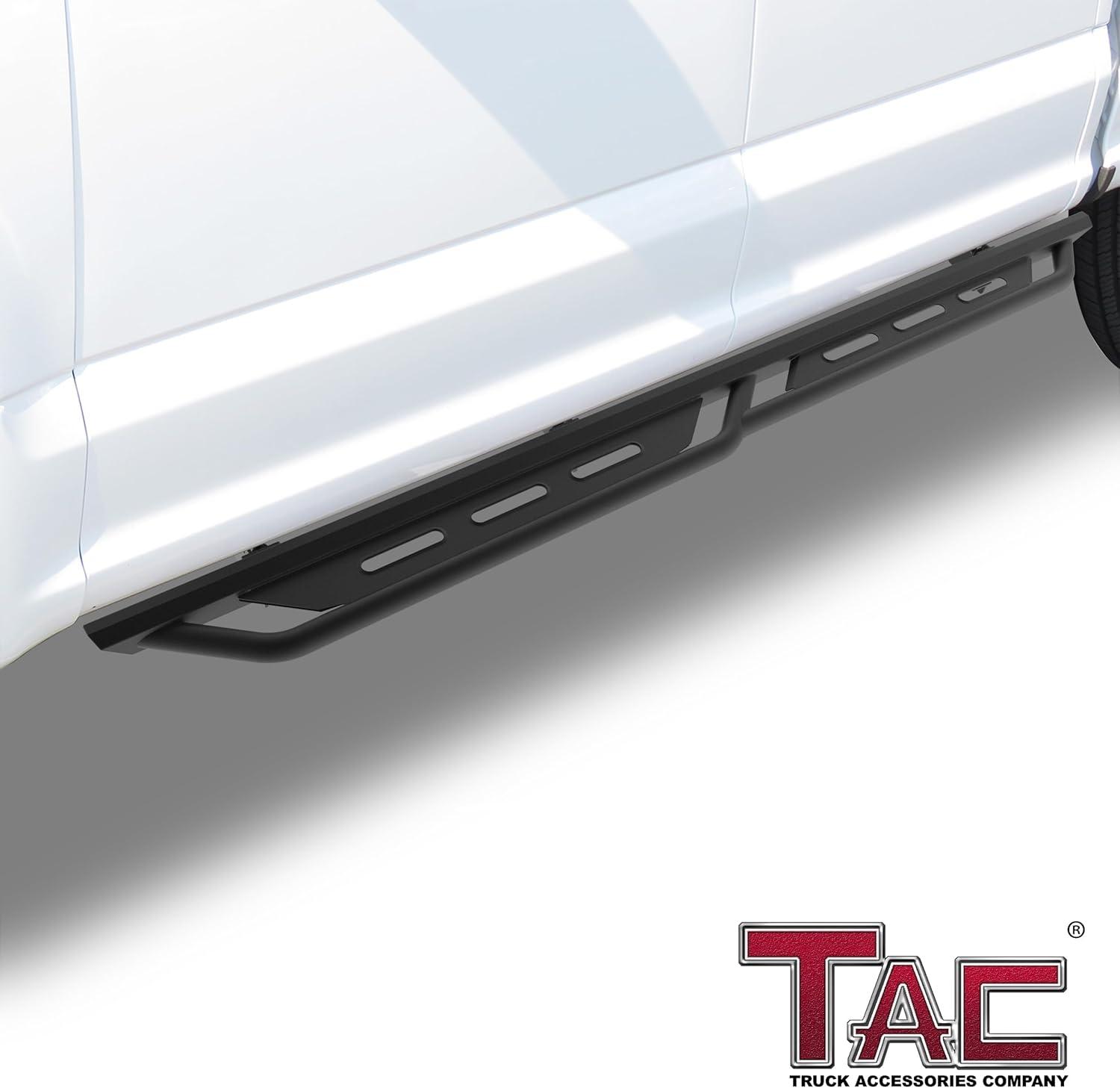 imageTAC Spear Running Boards Fit 20152025 Ford F150 Supercrew Cab2225 F150 Lightning EV SuperCrew Cab1725 Ford F250350 Super Duty Crew Cab 6quot Side Step Rail Nerf Bar Truck Accessories TextureRocker Steps