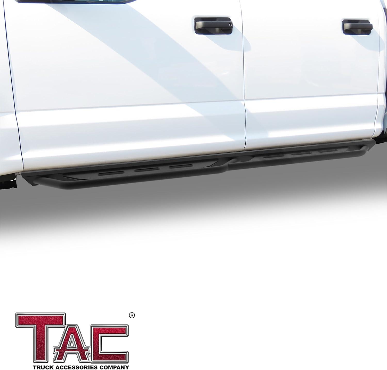 imageTAC Spear Running Boards Fit 20152025 Ford F150 Supercrew Cab2225 F150 Lightning EV SuperCrew Cab1725 Ford F250350 Super Duty Crew Cab 6quot Side Step Rail Nerf Bar Truck Accessories TextureRocker Steps