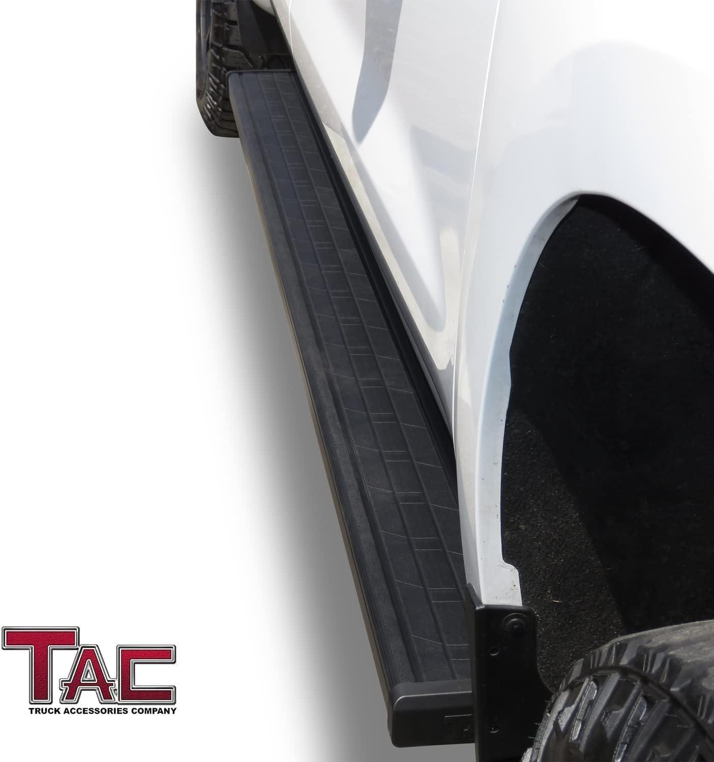 imageTAC Summit Running Boards Compatible with 20192025 Chevy SilveradoGMC Sierra 1500 Crew Cab20202025 SilveradoSierra 25003500 Crew Cab Truck Side Steps Nerf Bars Step Rails Black 2pcsSpear