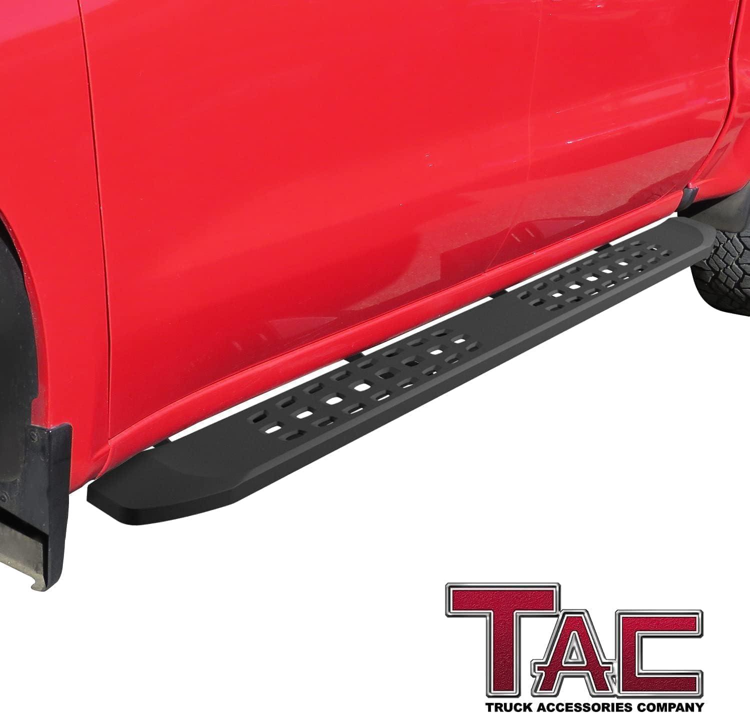 imageTAC Summit Running Boards Compatible with 20192025 Chevy SilveradoGMC Sierra 1500 Crew Cab20202025 SilveradoSierra 25003500 Crew Cab Truck Side Steps Nerf Bars Step Rails Black 2pcsFrigate