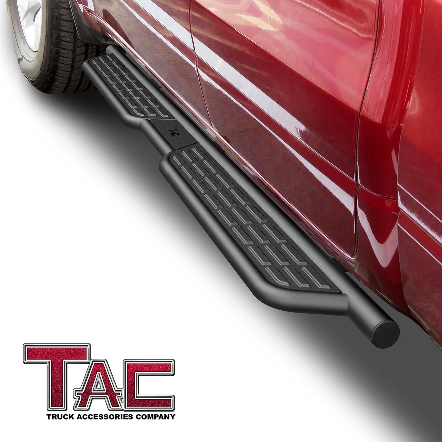 imageTAC Summit Running Boards Compatible with 20192025 Ram1500 Crew CabExcl 20192024 Ram1500 Classic Side Steps Nerf Bars Step Rails Pickup Truck OffRoad Exterior Accessories Black 2pcs