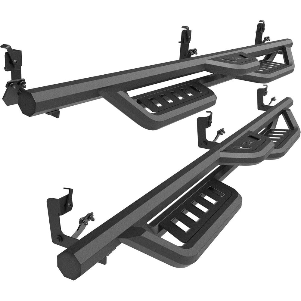 imageTAC Gen5HD Running Boards WT 4quotDrop Compatible with 20092018 Ram1500 Crew Cab 20102025 Ram2500350045005500 Crew CabExcl Chassis Cab Diesel Models Truck Side Steps Nerf Bar TwoStair