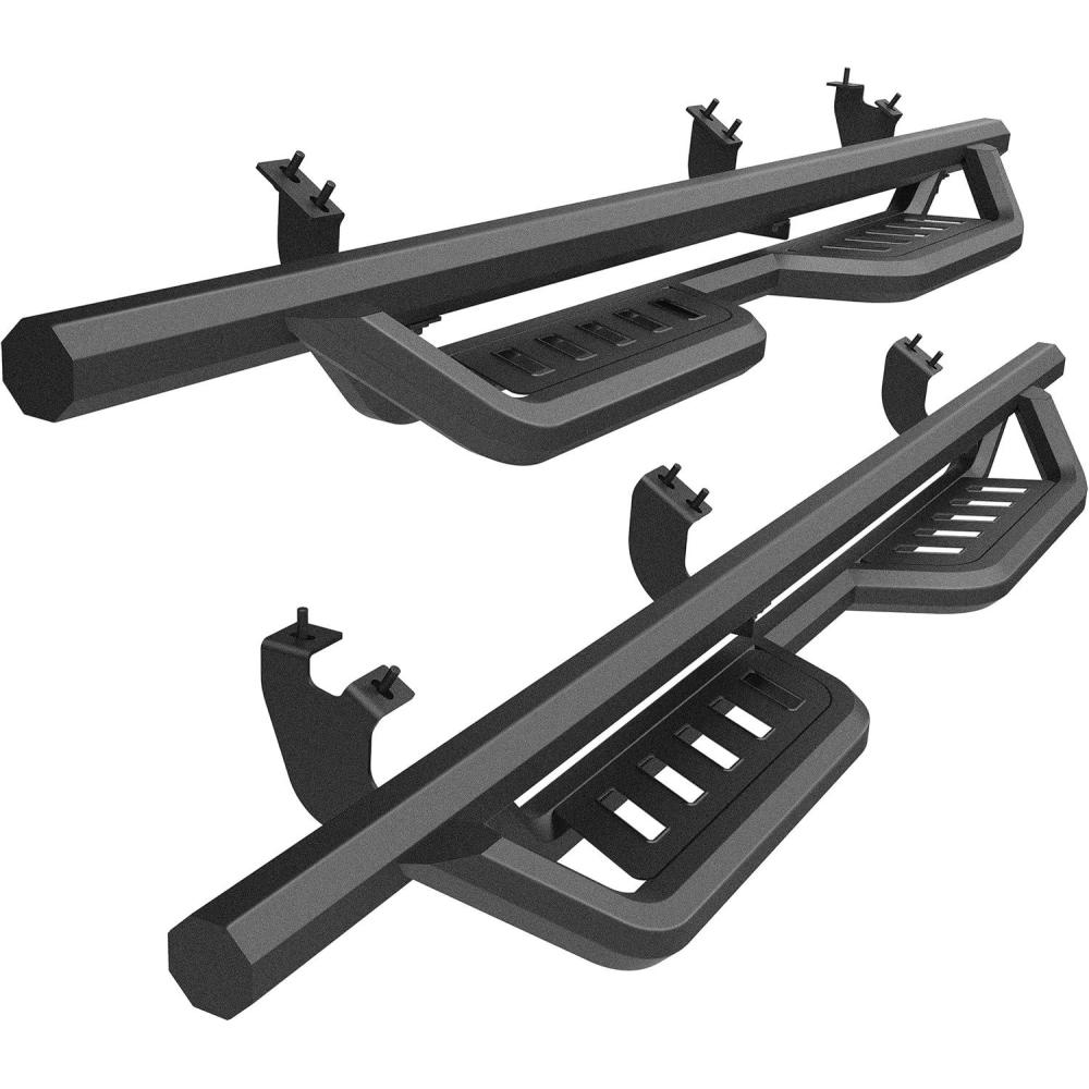 imageTAC Gen5HD Running Boards WT 4quotDrop Compatible with 20242025 Toyota Tacoma Double Cab Incl Hybrid Model Truck Side Steps Nerf Bar TwoStair 2 pcsGen5