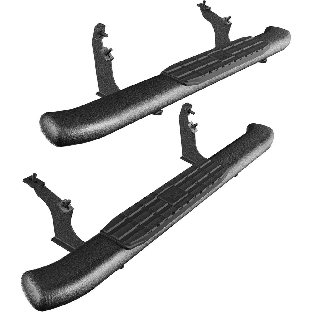 imageTAC Side Steps Running Boards Compatible with 20212025 Ford Bronco 2 Door SUV 3quot Black Side Bars Step Rails Nerf Bars Off Road Accessories 2 pcs Running Boards425 inch fine texture