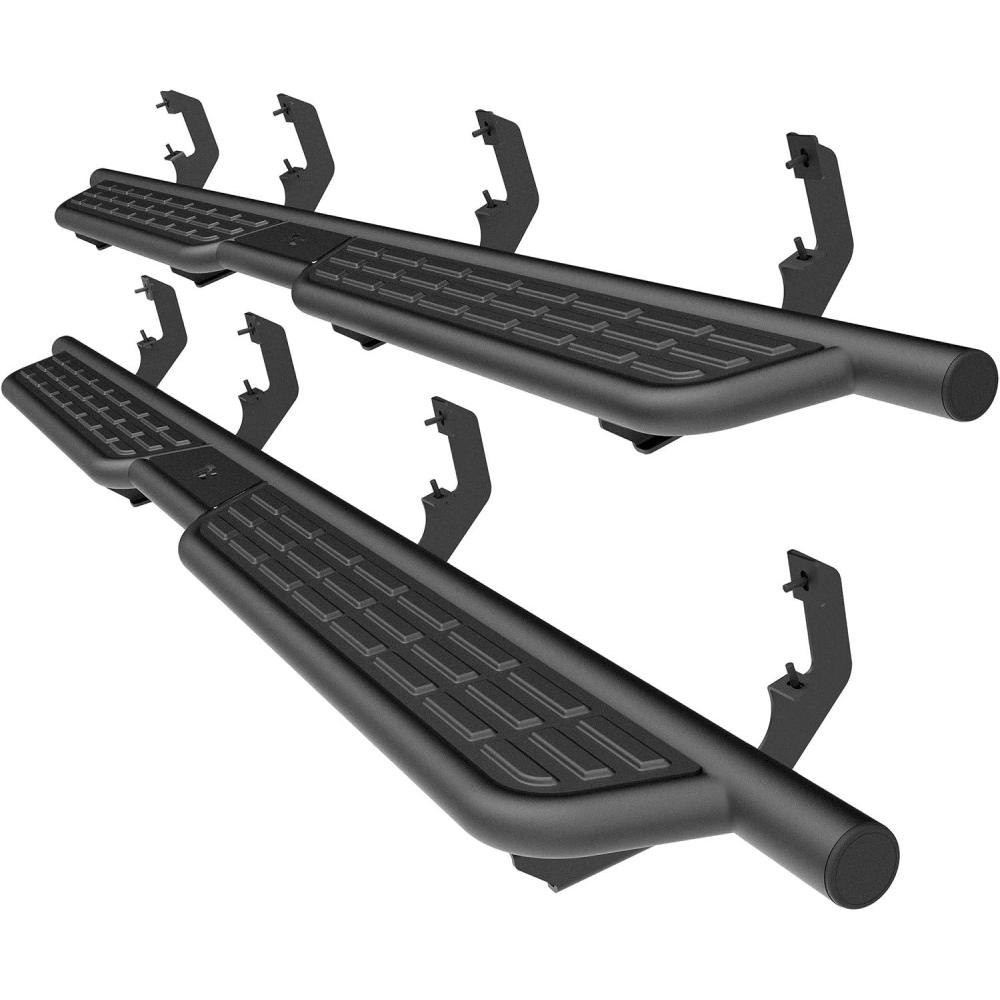 imageTAC Summit Running Boards Compatible with 20192025 Chevy SilveradoGMC Sierra 1500 Crew Cab20202025 SilveradoSierra 25003500 Crew Cab Truck Side Steps Nerf Bars Step Rails Black 2pcsSummit