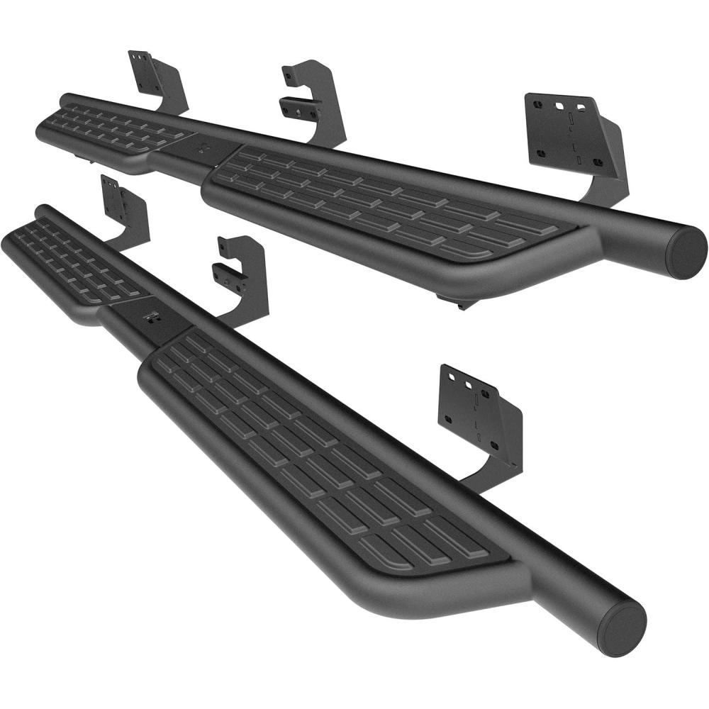 imageTAC Summit Running Boards Compatible with 20192025 Ram1500 Crew CabExcl 20192024 Ram1500 Classic Side Steps Nerf Bars Step Rails Pickup Truck OffRoad Exterior Accessories Black 2pcs