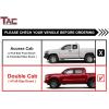 imageTAC 4quot Drop Side Steps Running Boards Fit 20052023 Toyota Tacoma Double Cab  Fine Texture Black Nerf Bars  Pickup Truck OffRoad Exterior Accessories