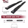 imageTAC Arrow Side Steps Running Boards Compatible with 20052024 Nissan Frontier Crew Cab Truck Pickup 5 Aluminum Texture Black Step Rails Nerf Bars Lightweight OffRoad Accessories 2Pcs5 inch Fine Texture