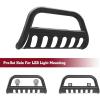 imageTAC Bull Bar 3 Texture Black Fit 20212025 Ford Bronco SUV Front Bumper Grille Guard Brush Guard Off Road AccessoriesGloss