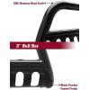 imageTAC Bull Bar 3 Texture Black Fit 20212025 Ford Bronco SUV Front Bumper Grille Guard Brush Guard Off Road AccessoriesGloss