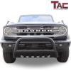 imageTAC Bull Bar 3 Texture Black Fit 20212025 Ford Bronco SUV Front Bumper Grille Guard Brush Guard Off Road AccessoriesGloss