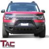 imageTAC Bull Bar Compatible with 20212022 Ford Bronco Sport Pickup Truck 3 Black Front Bumper Grille Guard Brush Guard