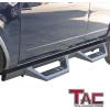 imageTAC EHD Running Boards Compatible with 20212025 Ford Bronco 4 Door  Side Steps Nerf Bars Step Rails Rocker Slider TwoStair Pickup Truck Exterior Accessories 4quot Drop Carbon SteelSidewinder Drop Steps