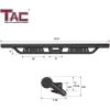 imageTAC EHD Running Boards Compatible with 20222025 Toyota Tundra Crewmax Side Steps Nerf Bars Step Rails Rocker Slider TwoStair Pickup Truck Exterior Accessories 4quot Drop Carbon Steel 2pcsEHD Drop Steps