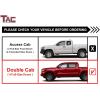 imageTAC Gen5 4quotDrop Running Boards Compatible with 20052023 Toyota Tacoma Double Cab Side Steps Nerf Bars  Pickup Truck OffRoad Exterior Accessories  Fine Texture Black 2pcsRocker Step