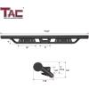 imageTAC Gen5 4quotDrop Running Boards Compatible with 20052023 Toyota Tacoma Double Cab Side Steps Nerf Bars  Pickup Truck OffRoad Exterior Accessories  Fine Texture Black 2pcsEHD