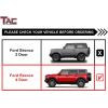 imageTAC Gen5 Running Boards Compatible with 20212025 Ford Bronco 4 Door 4quot Drop Side Steps Nerf Bars  SUV Exterior Accessories  Fine Texture Black 2pcs