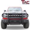 imageTAC Grill Guard Compatible with 20212025 Ford Bronco SUV Front Runner Guard BLK Brush Nudge Push Bull Bar