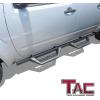 imageTAC Running Boards Compatible with 20052025 Nissan Frontier Crew Cab  4quot Drop Side Steps Nerf Bars  Pickup Truck OffRoad Exterior Accessories  Tubular Style Fine Texture BlackSidewinder Drop Steps