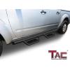 imageTAC Running Boards Compatible with 20052025 Nissan Frontier Crew Cab  4quot Drop Side Steps Nerf Bars  Pickup Truck OffRoad Exterior Accessories  Tubular Style Fine Texture BlackEZ Drop Steps