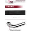 imageTAC Side Steps Fit 20152024 Ford F150 SuperCrew Cab ampamp 20222024 F150 Lightning EV 20172024 F250350450550 Super Duty Crew Cab Truck Pickup 3quot Stainless Steel Side Nerf Bars 2pcsStainless Steel