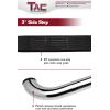 imageTAC Side Steps Fit 20152025 Chevy ColoradoGMC Canyon Crew Cab 90deg Bent Ends Pickup Truck 3quot Stainless Steel Side Bars Nerf Bars Running Boards Rock Panel Off Road Accessories 2 PiecesStainless Steel