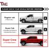 imageTAC Side Steps Fit 20152025 Ford F150 SuperCrew Cab ampamp 20222025 F150 Lightning EV 20172025 F250350450550 Super Duty Crew Cab Truck Pickup 3quot Black Nerf Bars Running Boards 2PcsGloss Black