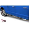 imageTAC Side Steps Fit 20152025 Ford F150 SuperCrew Cab ampamp 20222025 F150 Lightning EV 20172025 F250350450550 Super Duty Crew Cab Truck Pickup 3quot Black Nerf Bars Running Boards 2PcsStainless Steel
