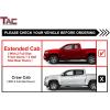 imageTAC Side Steps Running Boards Compatible with 20042012 Chevy Colorado Extended CabGMC Canyon Extended Cab Pickup Truck 3quot Black Side Bars Nerf Bars Step Rails Exterior Accessories